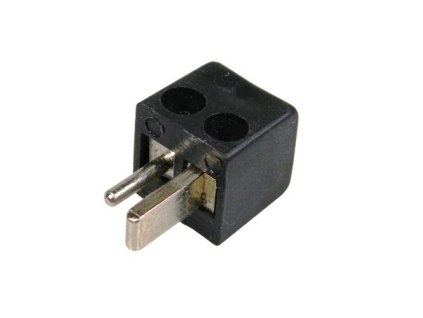 TIPA Konektor repro šroubovací úhlový černý