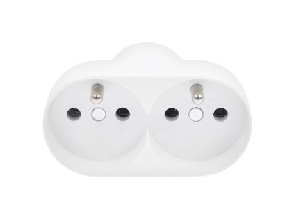 SOLIGHT Zásuvka rozbočovací 2 x