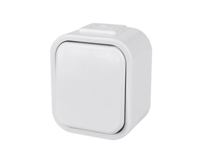 SOLIGHT Vypínač do vlhka jednopólový bílý 5D01