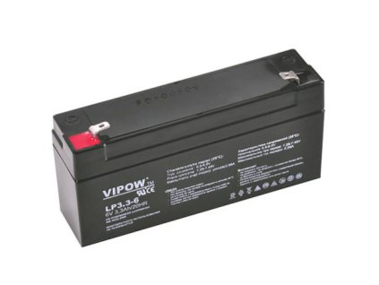 VIPOW Baterie olověná 6V/ 3,3Ah VIPOW bezúdržbový akumulátor