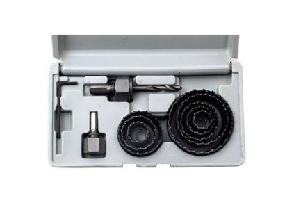 EXTOL Vrtáky vykružovací korunkové, sada 11ks, max. hloubka vrtu 25mm, EXTOL CRAFT