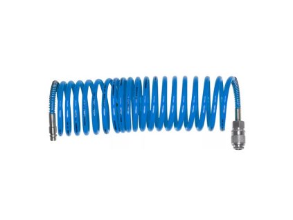EXTOL Hadice vzduchová spirálová s rychlospojkami 1/4", ∅vnitřní 6mm, L 5m EXTOL CRAFT
