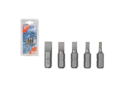 EXTOL Hroty ploché, sada 5ks, CrMoV, EXTOL PREMIUM