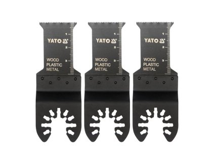 YATO Multifunkční přístroj Pilový list na ponor. řezy BIM, 28,5mm (dřevo, plast, kov), sada 3ks