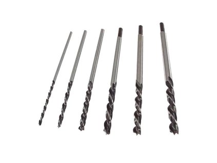 EXTOL Vrtáky do dřeva, sada 6ks, ∅6-8-10-12-13-14x300mm, EXTOL CRAFT