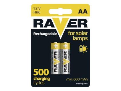 GP Baterie AA (R6) nabíjecí RAVER solar 600mAh