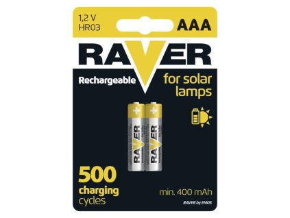GP Baterie AAA(R03) nabíjecí RAVER solar 400mAh