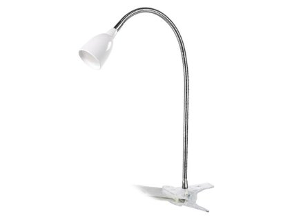 SOLIGHT LED stolní lampička, 2.5W, 3000K, clip, bílá barva