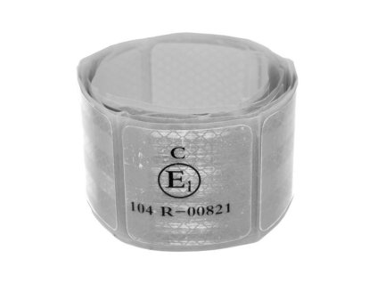 COMPASS Samolepící páska reflexní dělená 1m x 5cm bílá