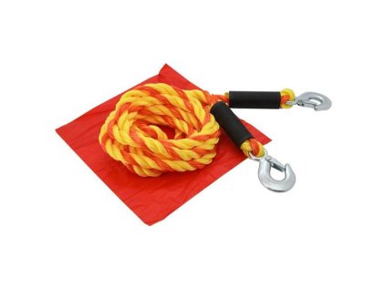 COMPASS Lano tažné 5000 kg s karabinami