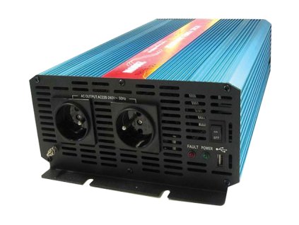 CARSPA Menič napätia 24V/230V 2000W CZ sinusovka