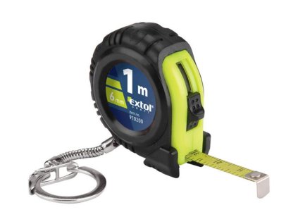 EXTOL Metr svinovací přívěšek, 1m, š. pásku 6mm, tělo z kvalitního ABS plastu, EXTOL CRAFT 910200