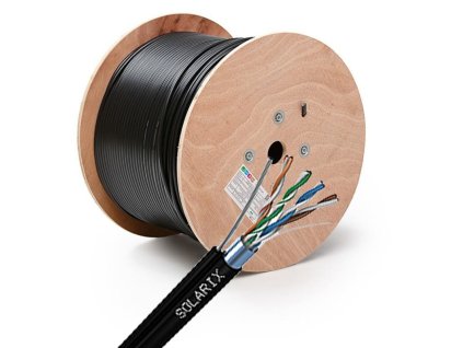 SOLARIX SOLARIX kábel vonkajší s FTP PE CAT5E 305m/balenie