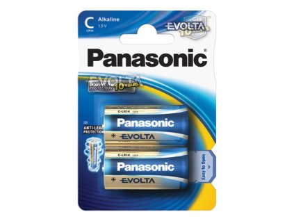 PANASONIC Baterie C (R14) alkalická PANASONIC Evolta LR14 2BP