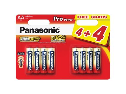 PANASONIC Baterie AA (R6) alkalická PANASONIC Pro Power LR6 8BP