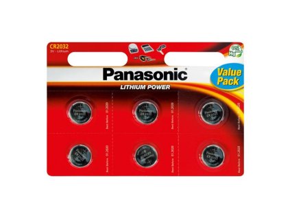 PANASONIC Baterie CR2032 PANASONIC lithiová 6BP