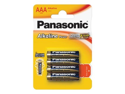 PANASONIC Baterie AAA(LR03) alkalická PANASONIC Alkaline Power 4BP