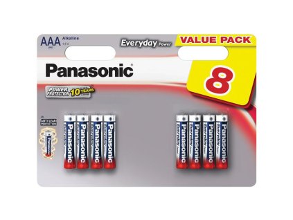 PANASONIC Baterie AAA(LR03) alkalická PANASONIC Everyday Power 8BP