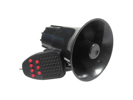 HADEX Siréna 30W s mikrofonem, 7 tónů + mluvené slovo