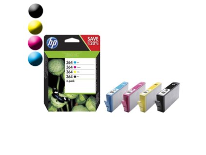 HP HP 364 CMYK Ink Cartridge Combo 4-Pack