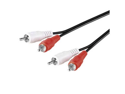 SBOX SBOX RCA-101, Kábel 2xRCA samec/2xRCA samec