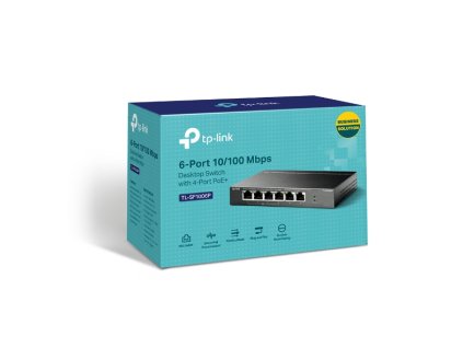 TP-Link TP-Link TL-SF1006P, Switch 6-Port/100Mbps/Des/PoE+