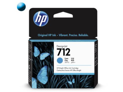 HP HP Cartridge HP 712 Azúrová (3ED67A)