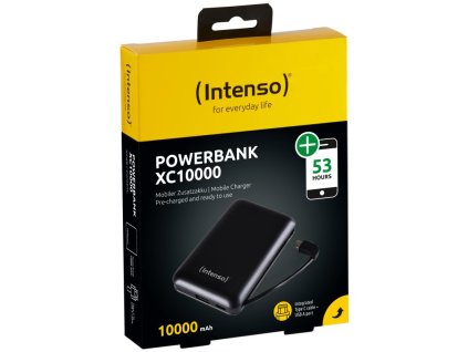 Intenso INTENSO XC10000, Powerbanka 10000 mAh, čierna