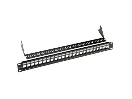 SOLARIX SOLARIX 19" Neosadený UNI patch panel 24 portov 1U