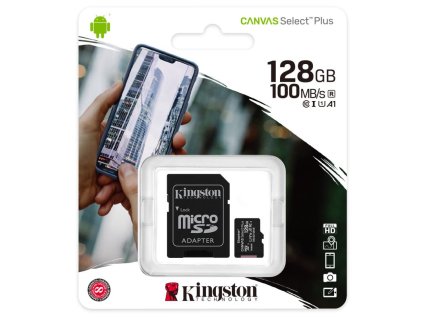 Kingston KINGSTON Micro SDXC CANVAS SP 128GB UHS-I + ada