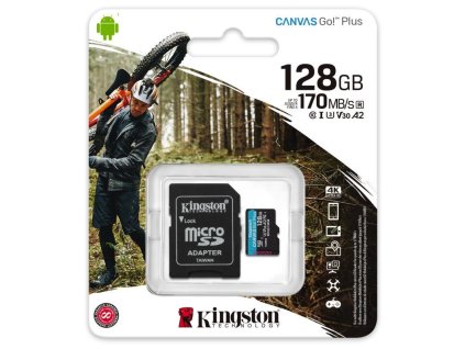 Kingston KINGSTON Micro SDXC CANVAS GO! Plus 128GB +adapt