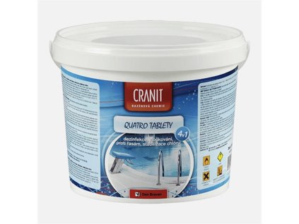 DEN BRAVEN Multifunkčné tablety na chlórovú dezinfekciu bazénovej vody CRANIT Quatro 4v1 2,4kg