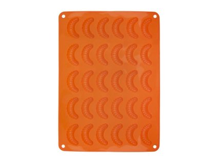 ORION Forma na pečenie ORION Rožtek 30 silikón oranžová