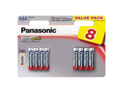 PANASONIC Batérie AAA (R03) alkalická PANASONIC Evolta 8BP