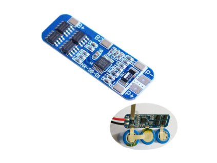 TIPA Ochranný obvod a balancér pre 3 Li-Ion články 18650, prúd do 8A