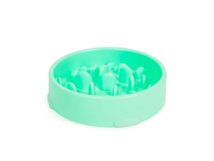 YUMMIE Miska pre psov 60009GR pre pomalé kŕmenie - zelená