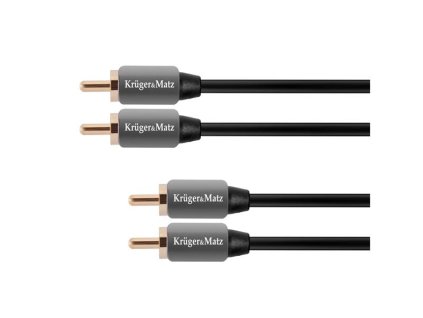 KRUGERMATZ Kábel KRUGER & MATZ 2xCINCH konektor/2xCINCH konektor 1m KM0304