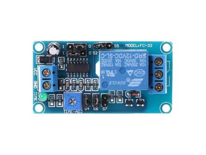 TIPA Časový spínač FC-32 0,1 sec-1hod s relé, napájanie 12V