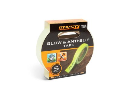 HANDY Páska protišmyková 25mm x 5m HANDY 11087D fosfor