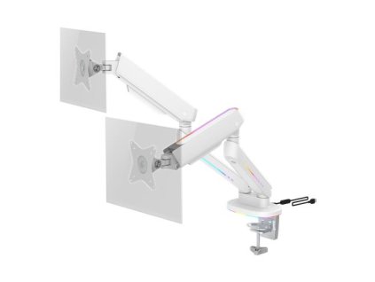 Deltaco DELTACO GAM-135-W, Držiak na monitor, 17-32, biely