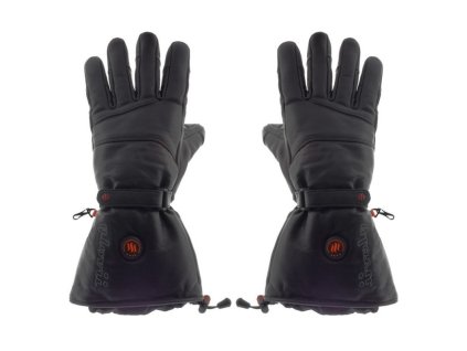 Glovii GLOVII Ski Leather, Vyhrievané rukavice, L, čier