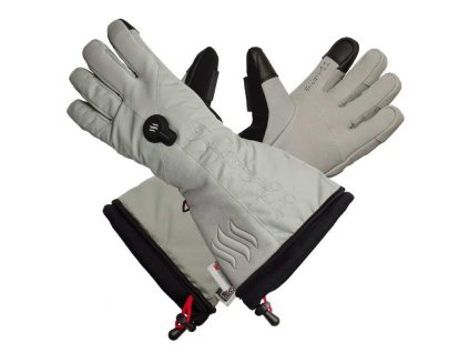 Glovii GLOVII Ski, Vyhrievané rukavice, M, šedé