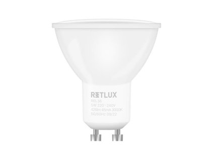 RETLUX Žiarovka LED GU10 5W biela teplá RETLUX REL 36 2ks