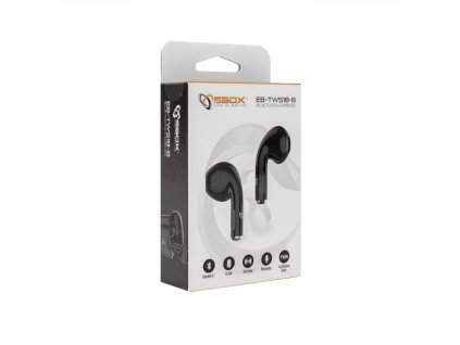 SBOX SBOX EB-TWS18-B, Bluetooth slúchadlá, blk