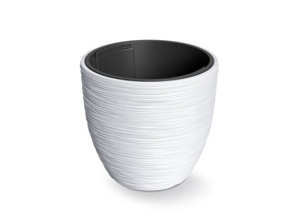 PROSPERPLAST Kvetináč FURU biely 34,9cm