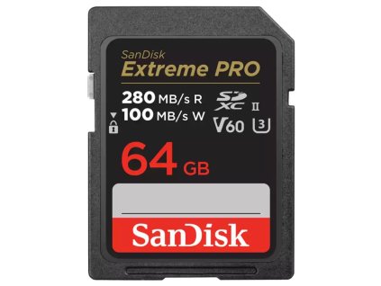 SanDisk SanDisk Extreme PRO SD karta, 64 GB, V60, C10