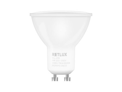 RETLUX Žiarovka LED GU10 9W biela prírodná RETLUX RLL 419