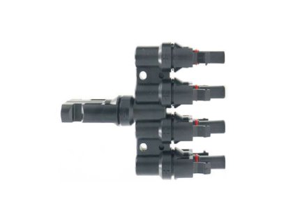 TIPA Konektor pre solárne panely MC4 rozbočenie 1x konektor, 4x zdierka