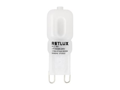 RETLUX Žiarovka LED G9 2W biela teplá RETLUX RLL 461