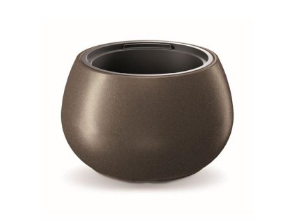 PROSPERPLAST Kvetináč HEOS ECO WOOD kávový 37cm